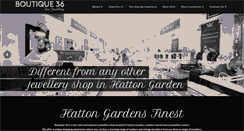 Desktop Screenshot of boutique36.co.uk
