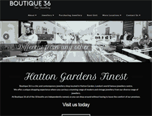 Tablet Screenshot of boutique36.co.uk